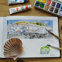 Mi Proyecto del curso: Cuaderno de viaje en acuarela. Traditional illustration, Watercolor Painting, Architectural Illustration, and Sketchbook project by Soraya Kalaji Garea - 09.26.2021