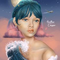 My project in Digital Fantasy Portraits with Photoshop course. Traditional illustration, Drawing, Digital Illustration, Portrait Drawing, Digital Drawing, and Digital Painting project by Heather Cassar - 09.22.2021
