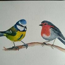 My project in Artistic Watercolor Techniques for Illustrating Birds course. Traditional illustration, Watercolor Painting, Realistic Drawing, and Naturalistic Illustration project by ankabungert - 09.27.2021