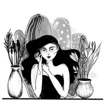 My project in Traditional Drawing Techniques with Procreate course. Ilustração tradicional, Desenho, Ilustração digital, Desenho de retrato, e Desenho digital projeto de Maryna Gavadza - 27.09.2021