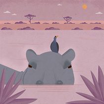 My project in Wildlife Illustration for Children's Books course. Un progetto di Illustrazione digitale, Illustrazione infantile e Illustrazione vettoriale di ronitreit - 27.09.2021