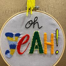 Mi Proyecto del curso: Letras bordadas: el hilo como herramienta gráfica. Embroider project by emma serra - 09.28.2021