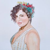 Mi Proyecto del curso: Retratos estilizados en acuarela Ein Projekt aus dem Bereich Traditionelle Illustration, Malerei und Porträtzeichnung von Victoria Beresi - 27.09.2021
