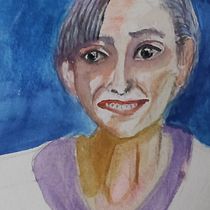 Mi Proyecto del curso: Retrato artístico en acuarela. Fine Arts, Painting, Watercolor Painting, and Portrait Drawing project by olgadelgadog68 - 09.20.2021