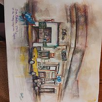 Mi Proyecto del curso: Paisajes urbanos en acuarela. Un progetto di Pittura ad acquerello, Belle arti e Illustrazione architettonica di magdablanco1 - 28.09.2021