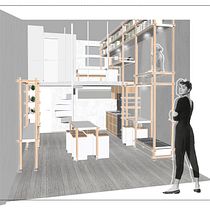 My project in Architectural Visualization Using Digital Collage course. Un projet de Architecture, Design graphique, Architecture d'intérieur, Design d'intérieur, Pa, sagisme, Collage, Architecture numérique et Illustration architecturale de Julieta Cacciavillani - 29.09.2021