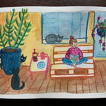 My project in Exploratory Sketchbook: Find Your Drawing Style course. Traditional illustration, Sketching, Creativit, Drawing, Watercolor Painting, Sketchbook, and Gouache Painting project by Maike Maaßen - 09.28.2021