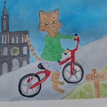 Mon projet du cours : Personnages animaux à l’aquarelle pour livres jeunesse. Traditional illustration, Fine Arts, Painting, Drawing, Watercolor Painting, Children's Illustration, and Narrative project by helebor - 09.23.2021