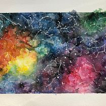 Elisa's Universe. Un progetto di Illustrazione tradizionale, Belle arti, Pittura e Pittura ad acquerello di Elisa Bresciani - 29.09.2021