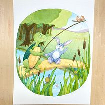 My project in Illustration Techniques with Watercolor and Gouache course. Traditional illustration, Fine Arts, Painting, Watercolor Painting, Children's Illustration, and Gouache Painting project by Sr. Mary Joseph Peterson - 09.29.2021