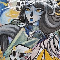Meu projeto do curso:  Técnicas de aquarela para ilustrações com um toque de sonho; A dama da noite. Projekt z dziedziny Trad, c, jna ilustracja,  R, sunek, Malowanie akwarelą, Ilustracja w i dawnicza użytkownika Naomi Maruoka - 09.10.2021