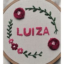 Meu projeto do curso: Técnicas básicas para bordado de letras. Embroider project by Mariana Casais - 09.30.2021