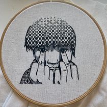 Mi Proyecto del curso: Introducción al bordado en blackwork. Embroider project by Valentina - 09.29.2021