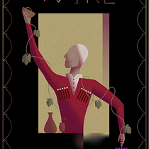 My project in Art Deco Style for Digital Illustration course. Traditional illustration, Fine Arts, Poster Design, and Digital Illustration project by Rati Gachechiladze - 09.30.2021