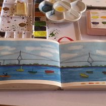Mi Proyecto del curso: Cuaderno de viaje en acuarela. Traditional illustration, Watercolor Painting, Architectural Illustration, and Sketchbook project by Mar Abujas - 09.30.2021