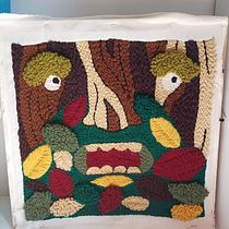 Mi Proyecto del curso: Bordado XL con aguja mágica. Bordado, Decoração de interiores, e Punch needle projeto de Francesca Sammartino - 30.09.2021