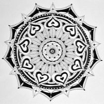 My project in The Art of Mandala Drawing: Create Geometric Patterns course. Un projet de Dessin et Illustration à l'encre de Karen DePasquale - 30.09.2021