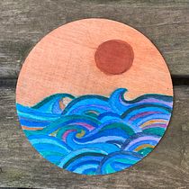 Mi Proyecto del curso: Acuarela sobre madera. Fine Arts, Traditional illustration, and Watercolor Painting project by Ana Rodriguez Caballero - 10.01.2021