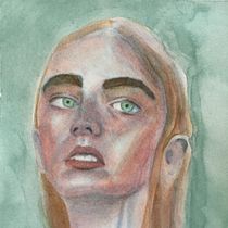 My project in Artistic Portrait with Watercolors course. Fine Arts, Painting, Watercolor Painting, and Portrait Drawing project by alanna_askew - 10.01.2021