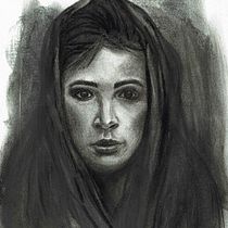 My project in Artistic Charcoal Portraiture: Creating Atmosphere course. Ilustração tradicional, Artes plásticas, Desenho, Desenho de retrato, Desenho realista, e Desenho artístico projeto de mcpaan - 01.10.2021