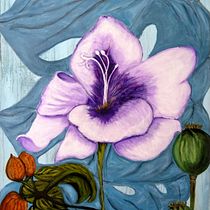 My project in Botanical Painting with Acrylic course. Traditional illustration, Fine Arts, Painting, Acr, lic Painting, and Botanical Illustration project by Anjana Dey Clark - 09.28.2021