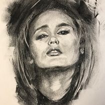 My project in Artistic Charcoal Portraiture: Creating Atmosphere course. Ilustração tradicional, Artes plásticas, Desenho, Desenho de retrato, Desenho realista, e Desenho artístico projeto de jartrap - 02.10.2021