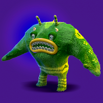 The Unscary Gigantic Hairy Funky Monster!. 3D, 3D Modeling, 3D Character Design, and 3D Design project by Hamzeh Al-Jafari - 10.02.2021