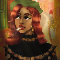 My project in Powerful Female Characters: Illustrating Confidence and Diversity course. Traditional illustration, Painting, Digital Illustration, Digital Drawing, and Digital Painting project by Josef Sueno - 10.11.2021
