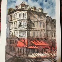 My project in Architectural Sketching with Watercolor and Ink course. Sketching, Drawing, Watercolor Painting, Architectural Illustration, Sketchbook & Ink Illustration project by jo_skuse - 10.03.2021