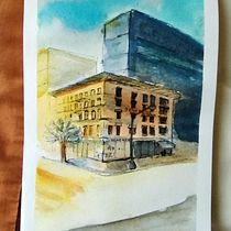 My project in Architectural Sketching with Watercolor and Ink course. Sketching, Drawing, Watercolor Painting, Sketchbook, Architectural Illustration & Ink Illustration project by nareerassa - 09.28.2021