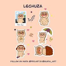 My project in Kawaii Illustration: lechuza (owl). Projekt z dziedziny Trad, c, jna ilustracja, Projektowanie postaci i Manga użytkownika Kiran Zeeshan - 03.10.2021
