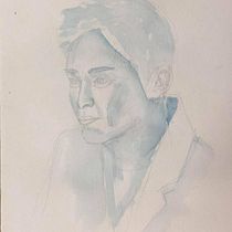 My project in Artistic Portrait with Watercolors course. Fine Arts, Painting, Watercolor Painting, and Portrait Drawing project by Michelle Loi - 10.03.2021