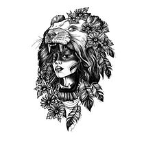 My project in Digital Design and Illustration of Tattoos with Procreate course. Traditional illustration, Graphic Design, Digital Illustration, Tattoo Design, and Digital Drawing project by anna_abl - 10.03.2021