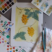 Meu projeto do curso: Cores na aquarela: descubra sua personalidade cromática. Ilustração tradicional, Artes plásticas, Pintura, Pintura em aquarela, e Teoria da cor projeto de Letícia Prado - 01.10.2021