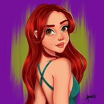 Meu projeto do curso: Retrato de personagens femininas com Procreate. Projekt z dziedziny Trad, c, jna ilustracja, Ilustracja c, frowa, R, sunek c i frow użytkownika Ana Carolina Dornelas da Silva - 03.10.2021