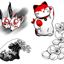 My project in Custom Tattoo Design with Procreate course. Traditional illustration, Graphic Design, Drawing, Digital Illustration, Tattoo Design, and Digital Drawing project by kittyameliaharvey - 10.04.2021