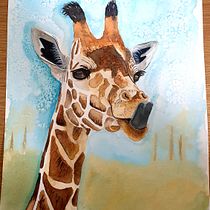 My project in Expressive Animal Portraits in Watercolor course. Un projet de Illustration traditionnelle, Aquarelle, Dessin réaliste et Illustration naturaliste de Sarah Johnson - 02.10.2021