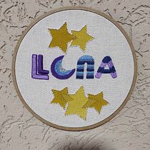 Meu projeto do curso: Letras bordadas: a linha como ferramenta gráfica. Embroider project by Aline Cortes - 10.04.2021