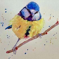My project in Artistic Watercolor Techniques for Illustrating Birds course. Traditional illustration, Watercolor Painting, Realistic Drawing, and Naturalistic Illustration project by Pauline Hughes - 10.05.2021