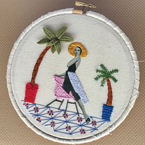 Mi Proyecto del curso: Bordado en fotografías sobre tela. Photograph, Collage, Paper Craft, Printing, Embroider, and DIY project by elle_et_le_fil - 10.05.2021