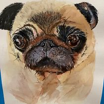 My project in Expressive Animal Portraits in Watercolor course. Un projet de Illustration traditionnelle, Aquarelle, Dessin réaliste et Illustration naturaliste de Pauline Hughes - 05.10.2021