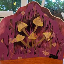 Mi Proyecto del curso: dioramas de hongos. Een project van Traditionele illustratie, Redactioneel ontwerp, Papercraft, Stor, telling,  Boekbinding, Kinderillustratie, DIY y Verhaallijn van Mariana Aramburu - 05.10.2021