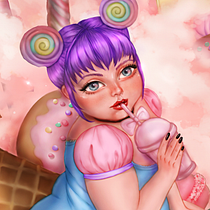 Meu projeto do curso: Retrato digital no Photoshop com um toque de fantasia. Traditional illustration, Drawing, Digital Illustration, Portrait Drawing, Digital Drawing, and Digital Painting project by Elianne Carvalho - 01.07.2021