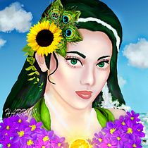 My project in Digital Fantasy Portraits with Photoshop course. Traditional illustration, Drawing, Digital Illustration, Portrait Drawing, Digital Drawing, and Digital Painting project by HARRINI VENKATESH - 10.06.2021