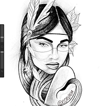 Meu projeto do curso: Desenho e ilustração digital de tatuagens com o Procreate. Traditional illustration, Graphic Design, Digital Illustration, Tattoo Design, and Digital Drawing project by Maicon Oliveira - 10.06.2021