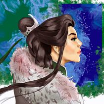 Mi Proyecto del curso: Retratos digitales de fantasía con Photoshop. Traditional illustration, Drawing, Digital Illustration, Portrait Drawing, Digital Drawing, and Digital Painting project by Genesis Alejo Díaz - 10.06.2021