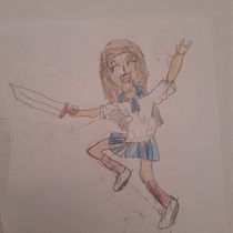 Meu projeto do curso: Desenho de personagens mangá do zero. Traditional illustration, Character Design, Comic, Pencil Drawing, Drawing, and Manga project by Raquel Sarmento - 10.12.2021