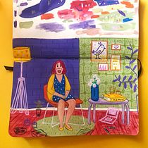 Mi Proyecto del curso: Sketchbook para explorar tu estilo de dibujo. Traditional illustration, Sketching, Creativit, Drawing, Watercolor Painting, Sketchbook, and Gouache Painting project by Azahara Vera Romero - 10.07.2021