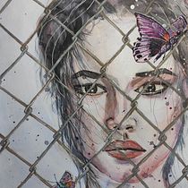 Mon projet du cours : Portrait artistique à l’aquarelle. Fine Arts, Painting, Watercolor Painting, and Portrait Drawing project by Ann Bul - 10.07.2021