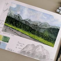 Mi Proyecto del curso: Cuaderno de viaje en acuarela. Traditional illustration, Watercolor Painting, Architectural Illustration, and Sketchbook project by Nathaly Franco - 10.07.2021